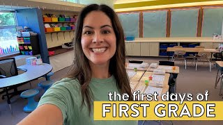 The First Days of School in First Grade! First Grade teaching Vlog - beginning of the year