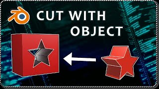How to CUT an OBJECT with another OBJECT in Blender - Boolean modifier