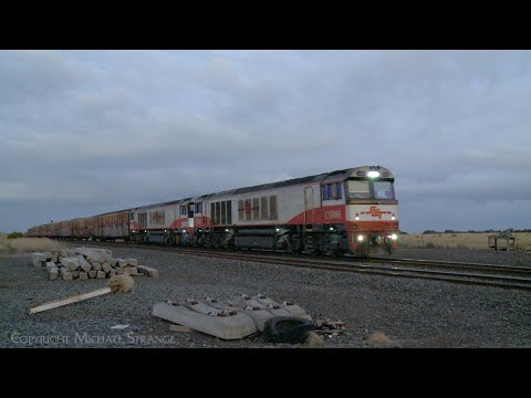 1MA9 SCT Mixed Freight Train Approaches Gheringhap Loop (19/5/2024) - PoathTV Australian Railways