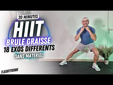 HIIT BRULE GRAISSE COMPLET 20 MIN 🔥 DEPENSE UN MAX DE CALORIES - FlashFitHome