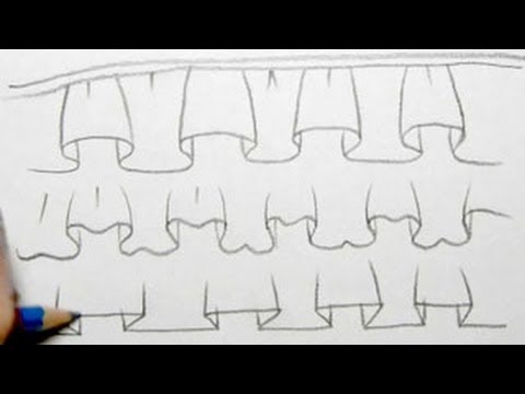 How to Draw Basic Ruffles 3 Ways - YouTube