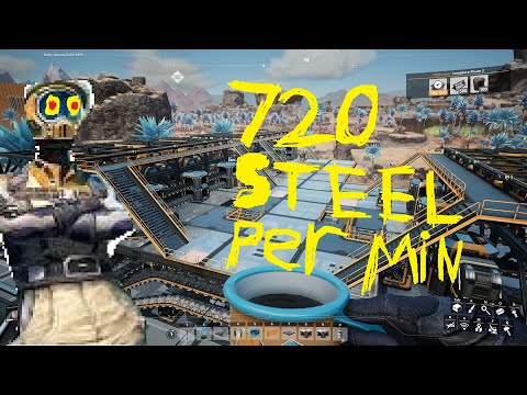 The Dr. is in playing Satisfactory! 720 Steel Per Minute