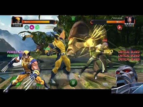 WOLVERINE 5 STAR RANK UP & GAMEPLAY W/APOCALYPSE SYNERGY (MCOC)