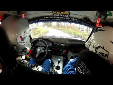 Mariusz Preś - Łukasz Szterleja - 42 Rajd Cieszyńskiej Barbórki 2016 - BMW E30 318 is - on board