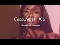 Coco Jones - ICU | Piano Instrumental (Karaoke & Lyrics)