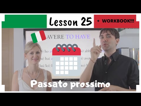 Learn Italian in 30 Days | 25 | Italian Passato Prossimo Eng Ita Subs WORKBOOK