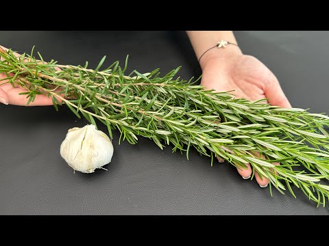 Garlic, thyme and rosemary remove all toxins from the body! Destruction of fungi