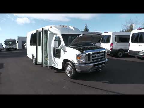 2010 Ford Starcraft Starquest 14 Passenger Shuttle Bus with Rear Luggage - S01399