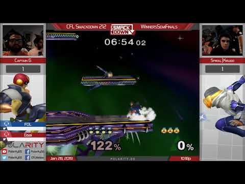 CFL Smackdown 212 Melee - Krudo (Sheik) vs Captain G (Captain Falcon) - Winners Semis