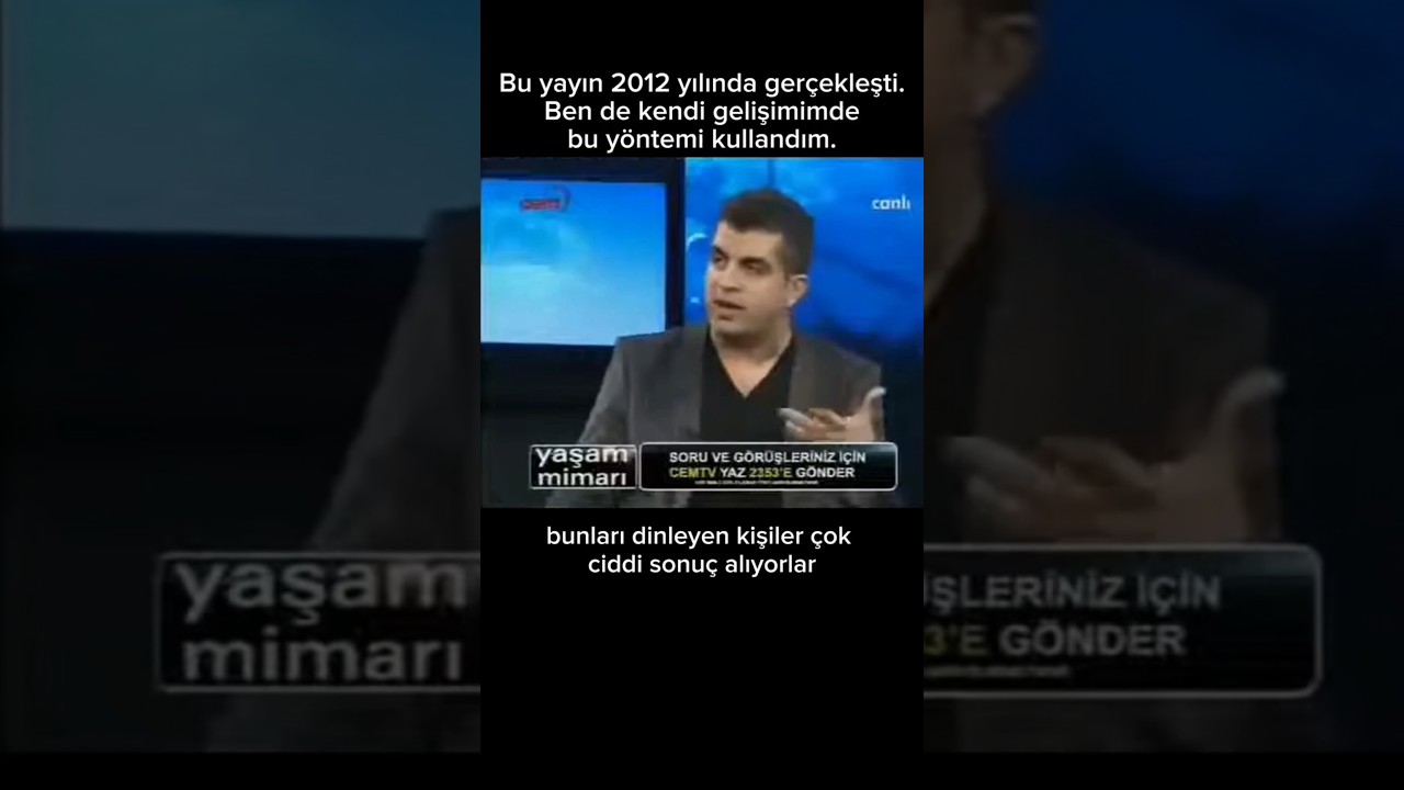 Bu yayın 2012 yılında gerçekleşti. Ben de kendi gelişimimde bu yöntemi kullandım. #atakansönmez
