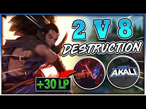 #1 YASUO WORLD DUO FT. PROFESSOR AKALI (PERFECT HIGH-ELO 2V5) - League of Legends