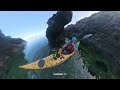Just Me Doing A 180 Bow Rudder In The Surge Play Around A Rock Seakayak