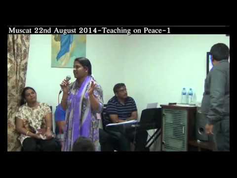 Muscat 22nd August 2014 Teaching on Peace 1