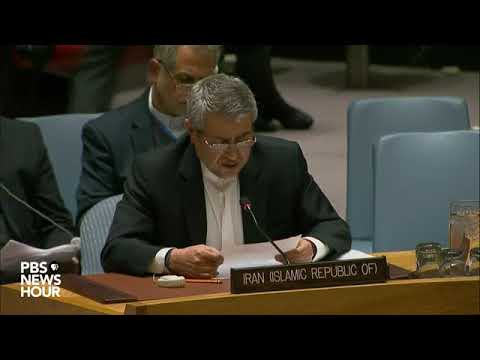 حرفهای غلامعلی خوشرو، نماینده نظام، در شورای امنیت سازمان ملل (دی ۹۶)