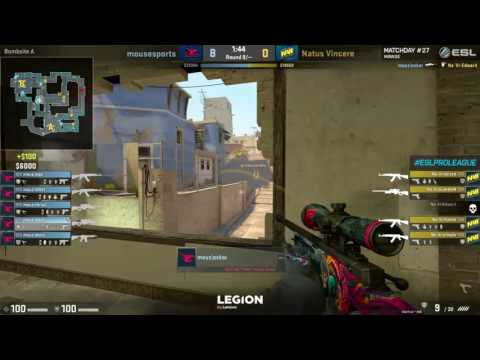 Oskar noscope down Mid [NAVI vs Mousesports]