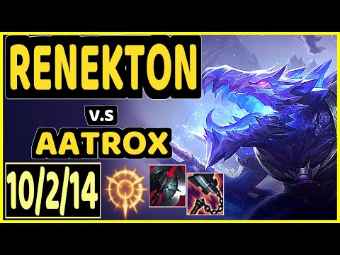 금똥왁왁 (RENEKTON) vs AATROX - 10/2/14 KDA TOP GAMEPLAY - KR Ranked MASTER