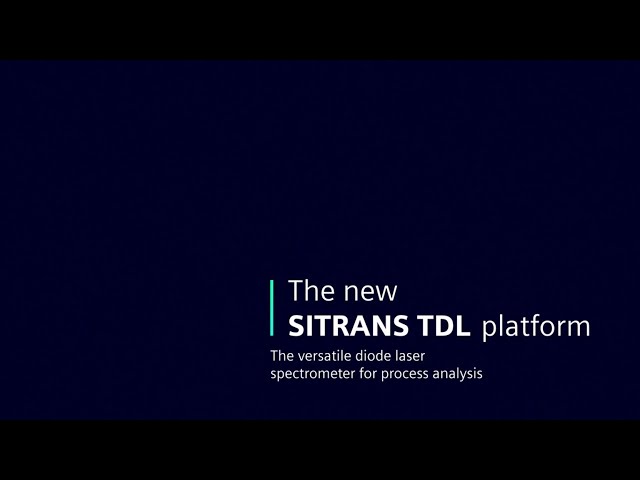 The new SITRANS TDL platform: The in situ process spectrometer
