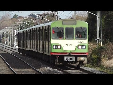 IE 8300 Class Dart Train number 8329 - Portmarnock Station, Dublin