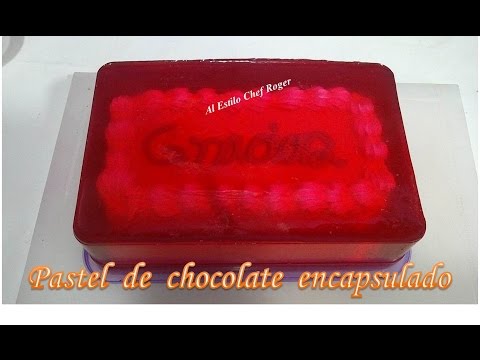 PASTEL DE CHOCOLATE, cubierto de gelatina, parte 1, Receta #186, GELAPASTEL Video