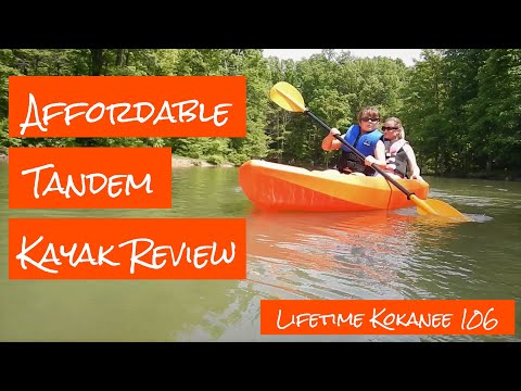 Affordable Tandem 2 person Kayak - Lifetime Kokanee Review