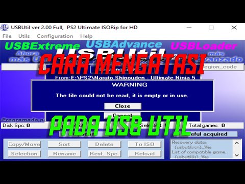 Cara Mengatasi 'Games with errors, you can: Rest.Space/Try Recover.' Pada USB Util