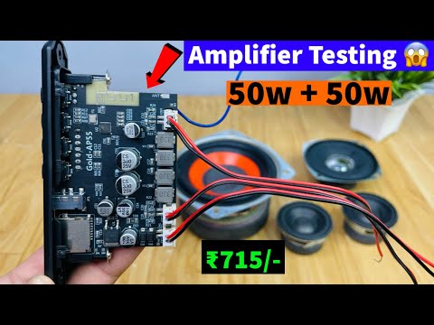 New amplifier Gold ÁP 55 Board | Use 50w + 50w dual Speaker 🔈 | @Electronicsproject99