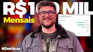 ELE TEM 1 CANAL DARK MONETIZADO NO IDIOMA INGLÊS E GANHOU R$100 MIL REAIS NO MÊS  - #Dotticast35