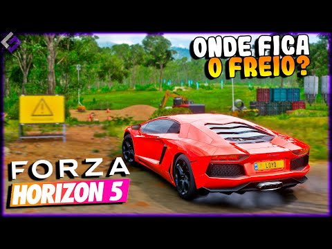 FORZA HORIZON 5 - GOLIAS SEM FREIO COM DANO DE SIMULAÇÃO "AVENTADOR"