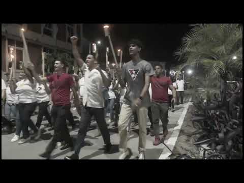 Una representación de jóvenes de Granma marcharon este 27 de enero para honrar al Apóstol