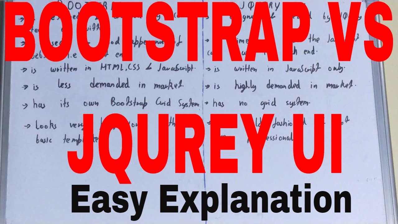 bootstrap vs jquery|difference between bootstrap and jquery|bootstrap and jquery