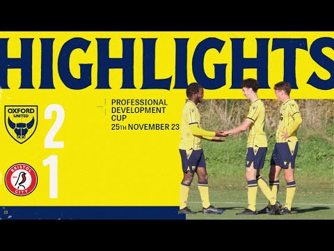 OUFC U18s 2-1 Bristol City U18s highlights