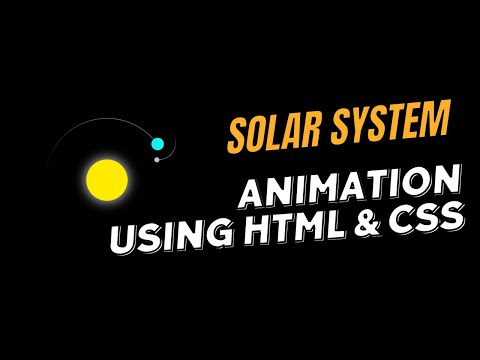 Css Animation Solar System Effect Uses Html Css And Javascript Programming