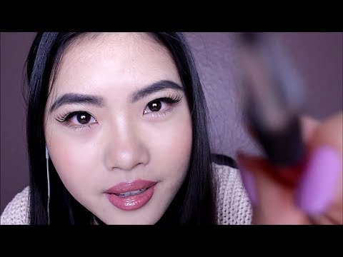 ASMR ~Tika tika tut tut, Stipple, Inaudible Whispering (Face Touching)