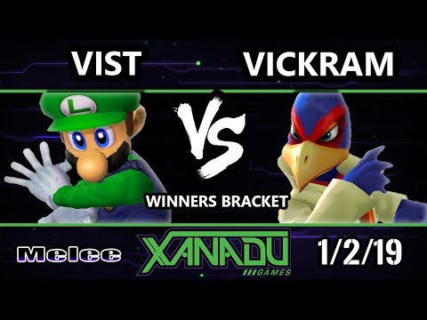S@X 283 SSBM - Vickram (Falco) Vs. Vist (Luigi) Smash Melee Winners Round 2