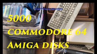 5000 Commodore Amiga Commodore 64 disks. Awesome youtube donation. Amiga 500 Commodore 64 - 128 +++