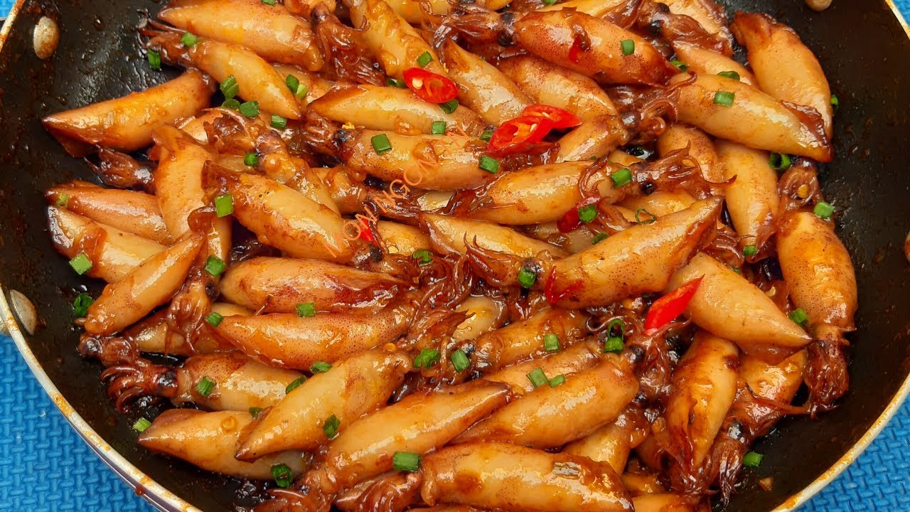 Mực sữa chiên nước mắm