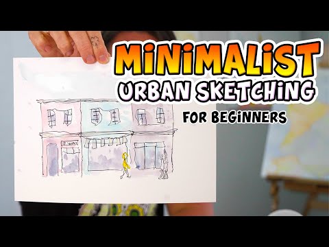 Learn Minimalist Urban Sketching - Simplifying a scene | Sketchy Brett