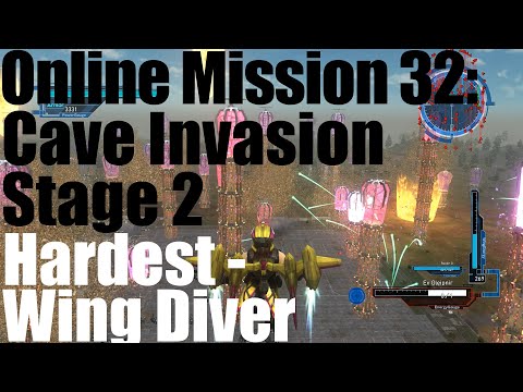EDF 5: Online Mission 32: Cave Invasion Stage 2 - Wing Diver / Hardest