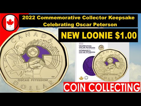 2022 Canada $1.00 Coin Colorized Oscar Peterson Only 50 thousand Sets Made!