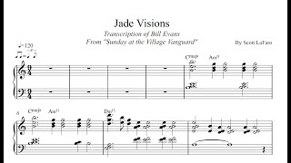 Bill Evans transcription - Jade Visions (Take 1)