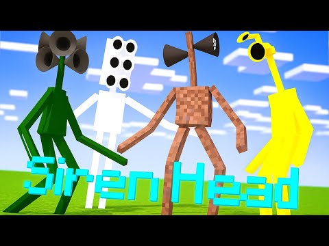 Siren Head Meets Other Siren Heads | Minecraft Horror Compilation