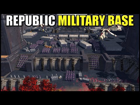 Clone Military Base on Anaxes! - Men of War: Star Wars Mod Battle Simulator