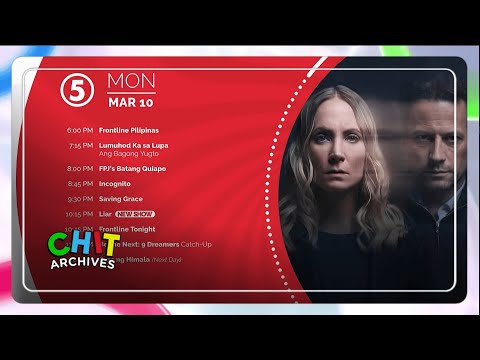 TV5 - Monday Program Schedule (Evening) [10-MAR-2025]