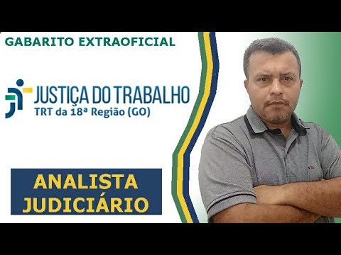 TRT GO 2023 - 18ª Região - Gabarito Extraoficial - Correção da Prova - Analista Judiciário