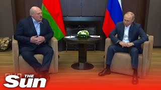 Putin squirms as last ally Lukashenko rants about thousands fleeing Russia