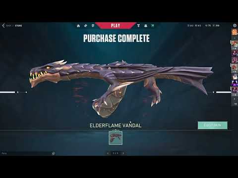 Bought the Elderflame Vandal skin in Valorant | #shorts