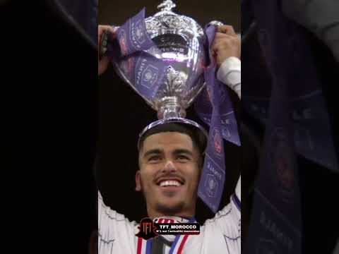 Zakaria Aboukhlal is champion of France 🎉 #football #morocco #aboukhlal  #اسود_الاطلس #shorts