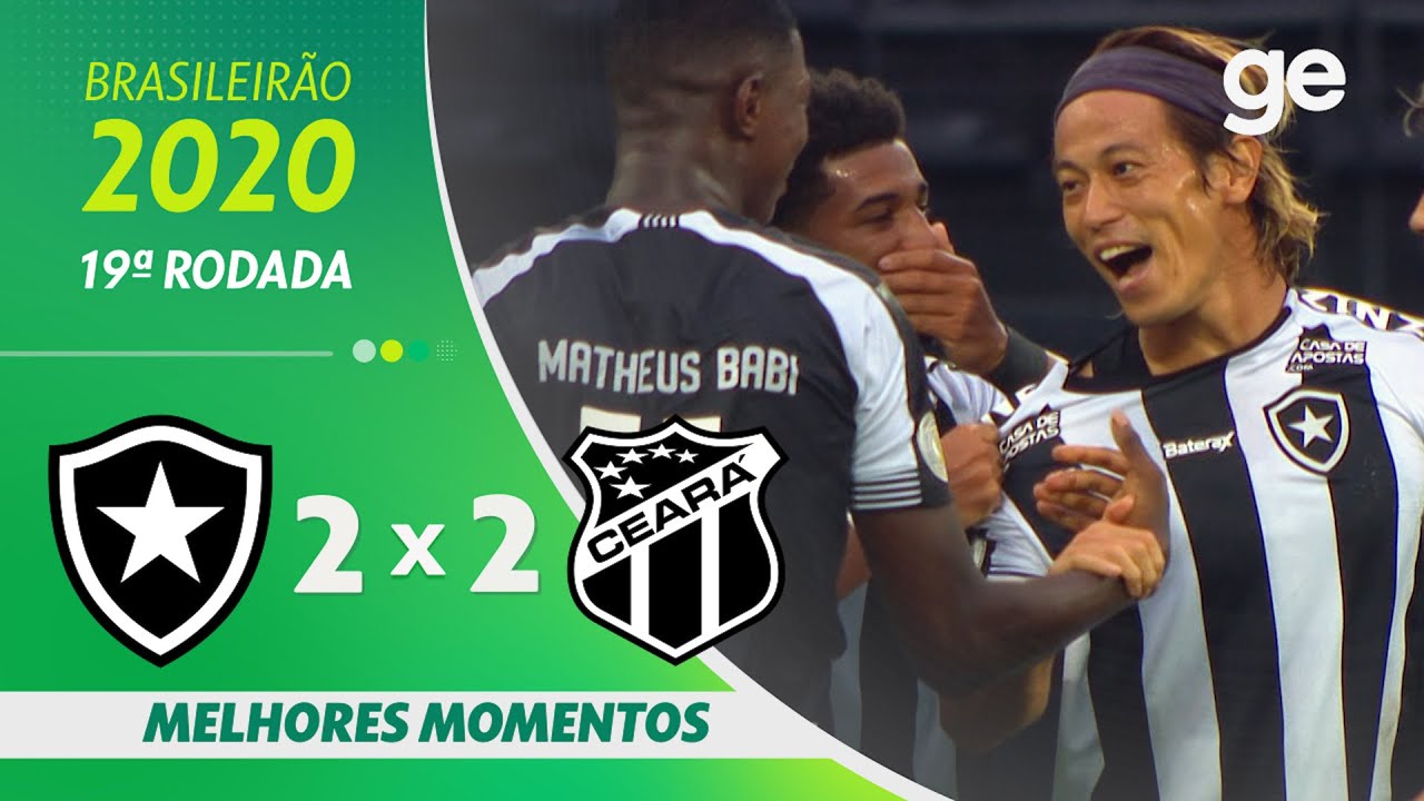 VÍDEO | Gols e melhores momentos do empate entre Botafogo e Ceará pelo Brasileiro