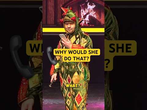 Why Would This Lady Answer Her Phone During a Piff the Magic Dragon Show? #crowdwork #funny #magic