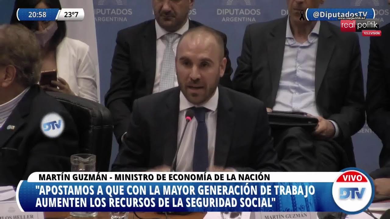 Guzmán expone en Diputados sobre el Presupuesto 2022